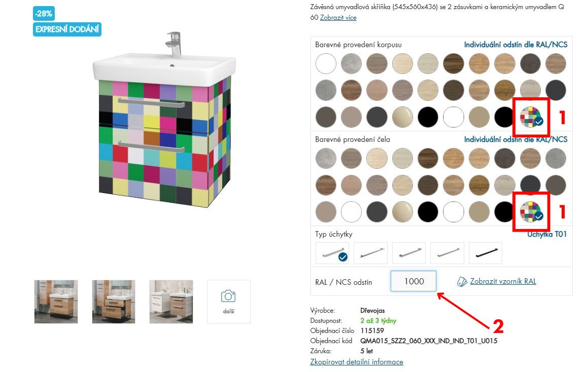 Výběr nábytku Individual