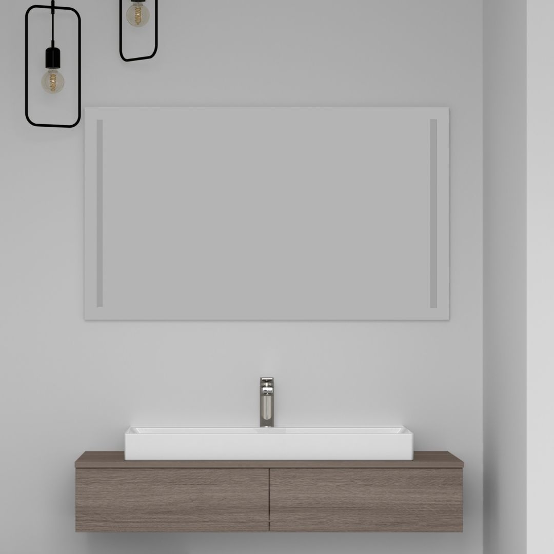 Koupelnové zrcadlo STRIPE s bočním osvětlením