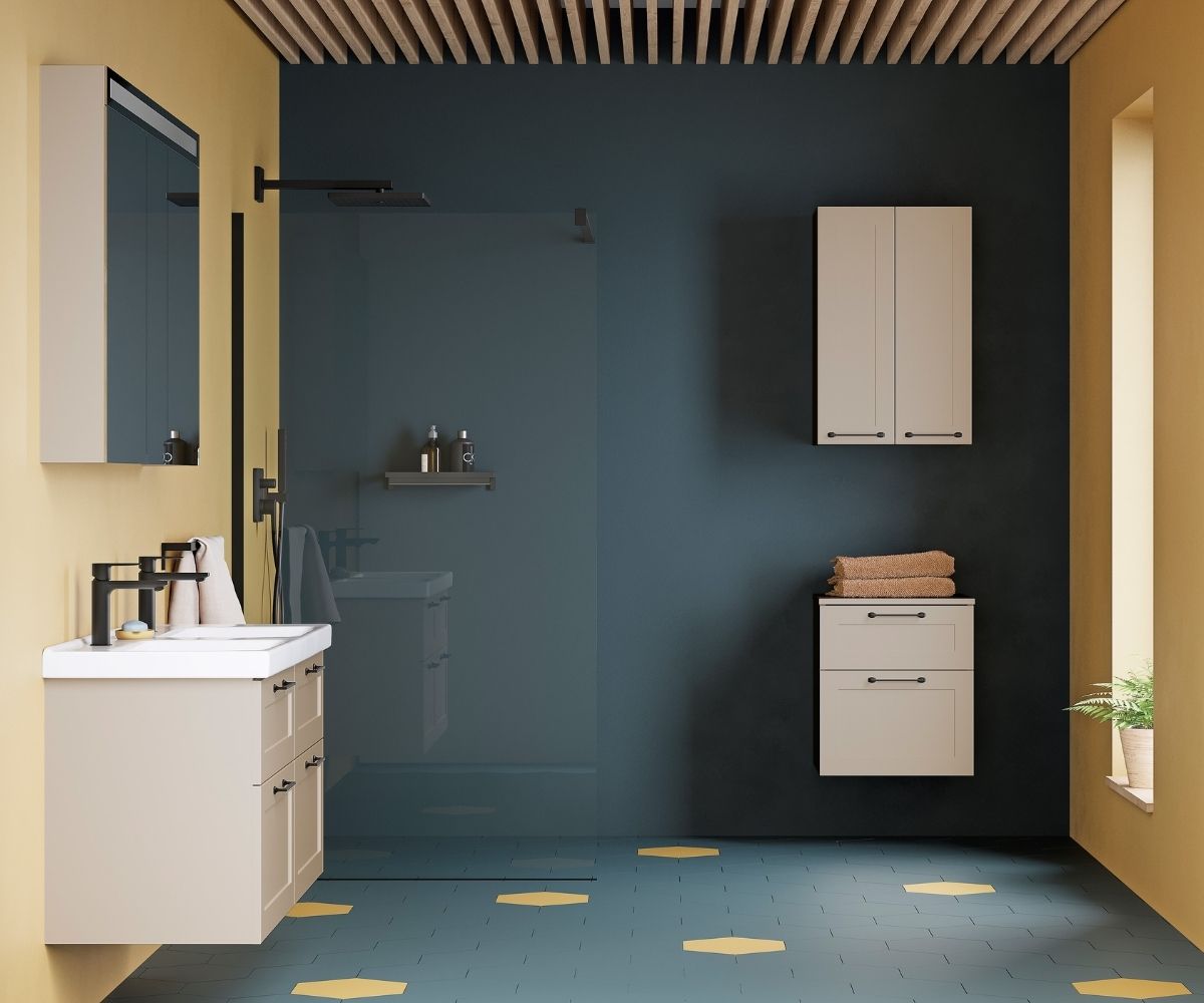 Sprchovací kút typu walk-in
