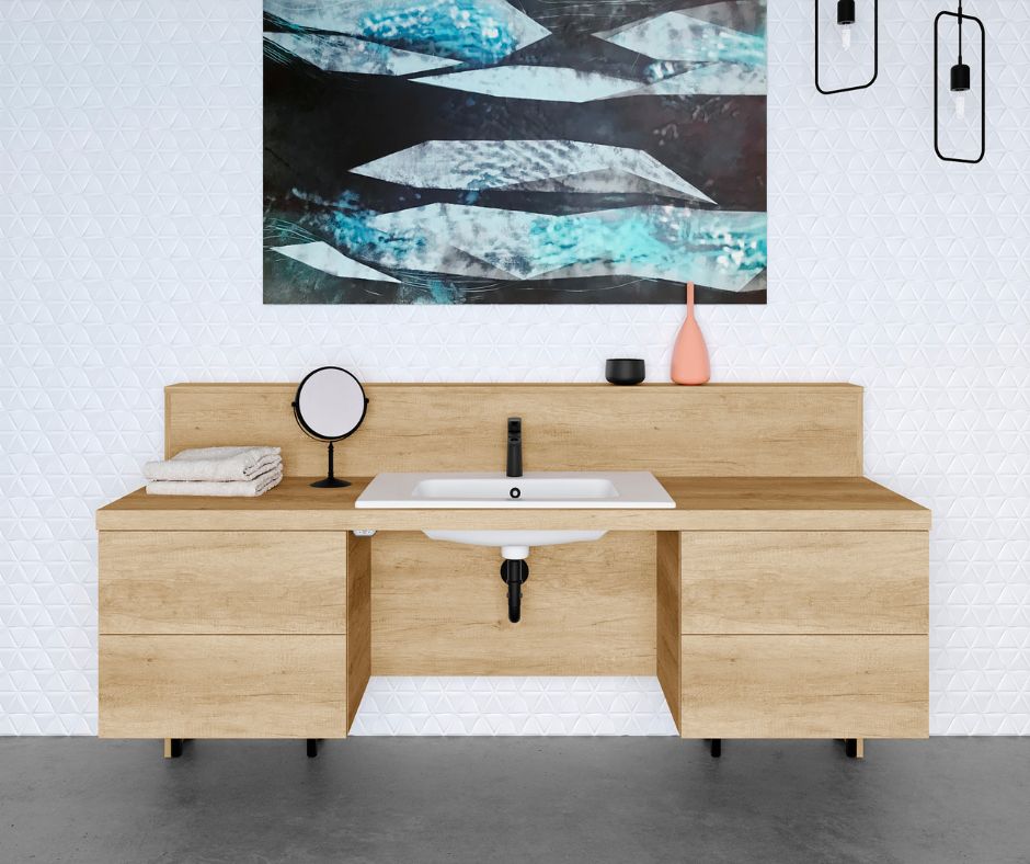 Polohovateľná umývadlová skrinka Lifterio