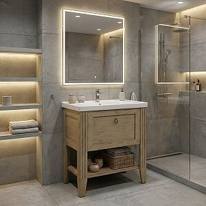 Aký nábytok je ideálny do panelákovej kúpeľne?