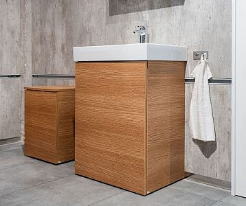 Jednodverová skrinka pod umývadlo FLOOR SZD 60 v dekore D29 Honey