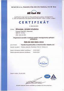Naše certifikáty