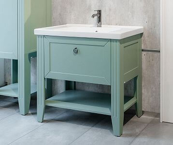 Umývadlová skrinka ANTIK SUPZ 90 v prevedení M22 Mint lak mat s umývadlom Grace 90