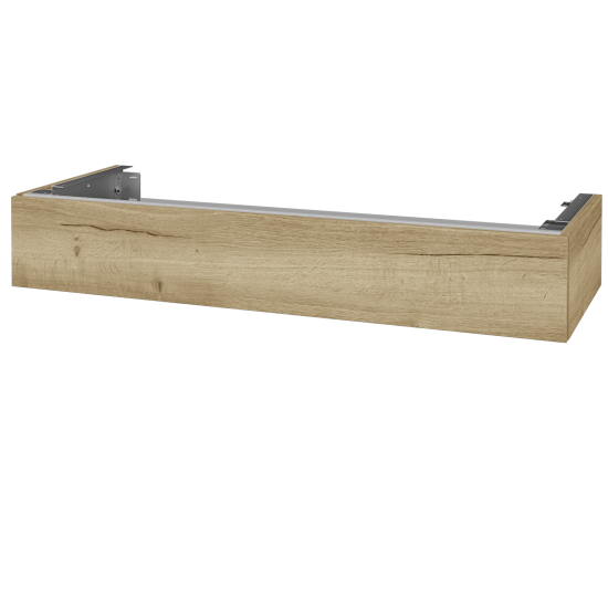 Doplnková skrinka pod dosku DSD SZZ 120 (výška 20 cm)  - N01 Biela lesk - D22 Karamel - Ne