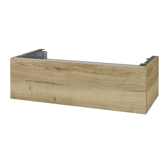 Doplnková skrinka pod dosku DSD SZZ1 100 (výška 30 cm)  - N01 Biela lesk - D24 Ohio - Ne