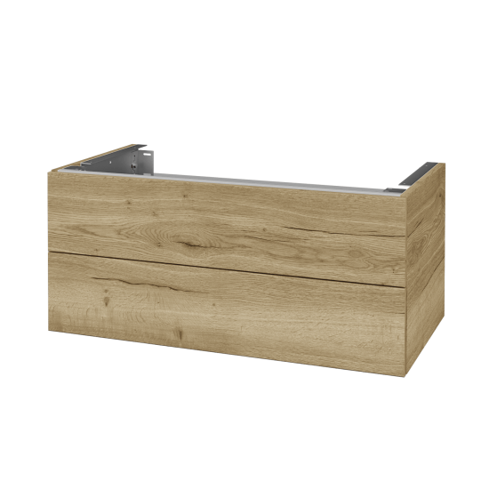 Doplnková skrinka pod dosku DSD SZZ2 90 (výška 40 cm)  - N01 Biela lesk - D22 Karamel - Ne