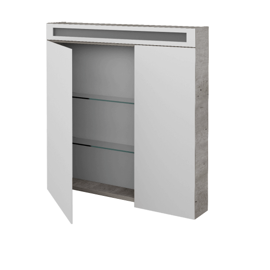 Dvojdverová zrkadlová skrinka AIR GA2NOE 80 