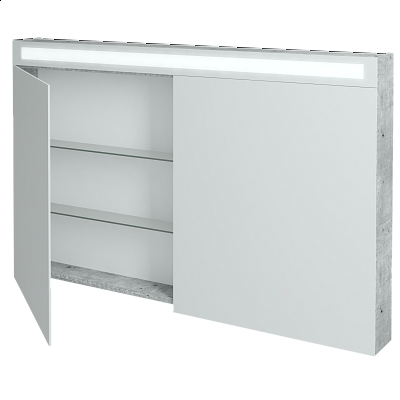 Dvojdverová zrkadlová skrinka AIR GA2OE 130 