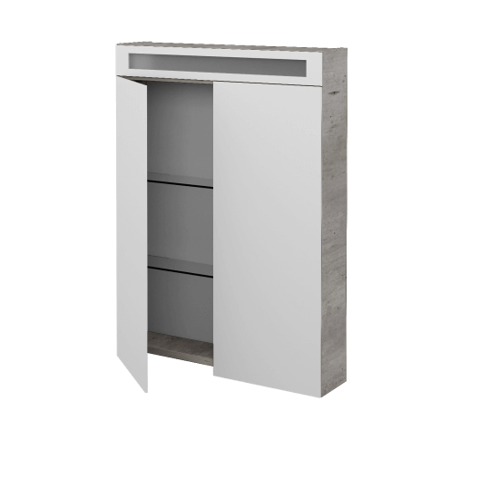 Dvojdverová zrkadlová skrinka AIR GA2OE 60 