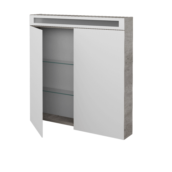 Dvojdverová zrkadlová skrinka AIR GA2OE 80 