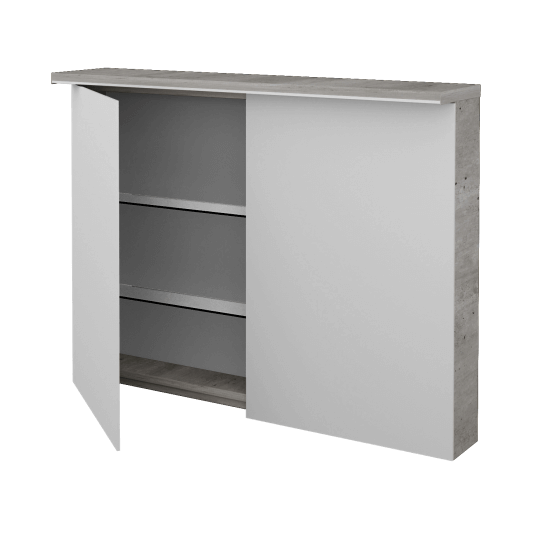 Dvojdverová zrkadlová skrinka ASTON GA2OE 100 