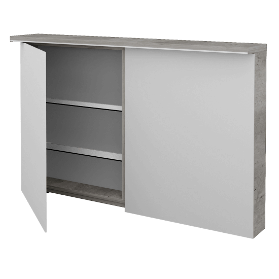 Dvojdverová zrkadlová skrinka ASTON GA2OE 120 