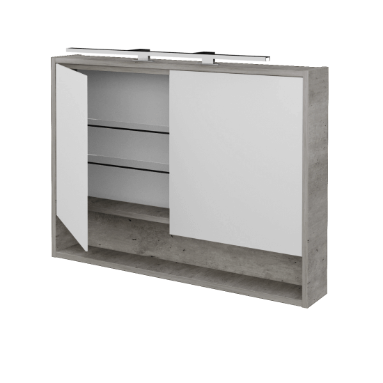 Dvojdverová zrkadlová skrinka FOCUS GA2OE 100 