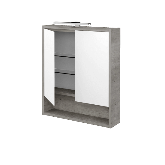 Dvojdverová zrkadlová skrinka FOCUS GA2OE 60 