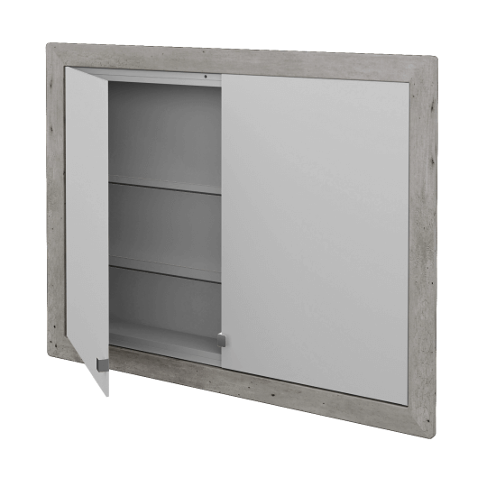 Dvojdverová zrkadlová skrinka GRID GA2OE 100 