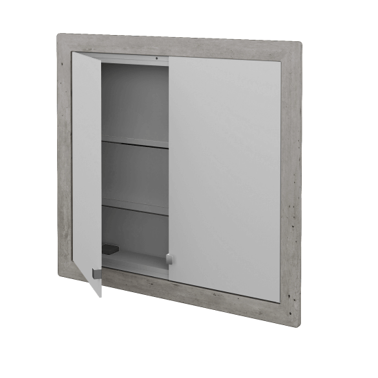 Dvojdverová zrkadlová skrinka GRID GA2OE 80 