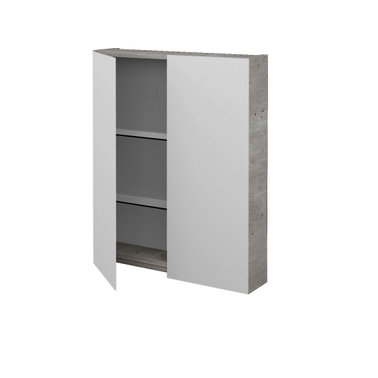 Dvojdverová zrkadlová skrinka PREMIUM GA2E 60 