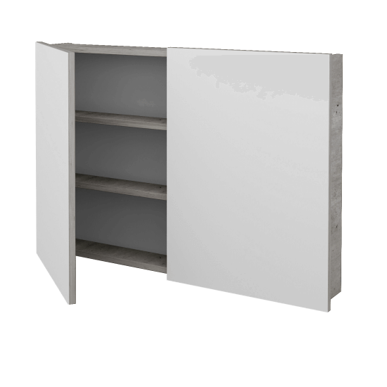 Dvojdverová zrkadlová skrinka Q GA2 100 