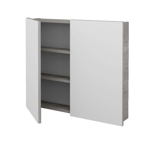 Dvojdverová zrkadlová skrinka Q GA2 80 