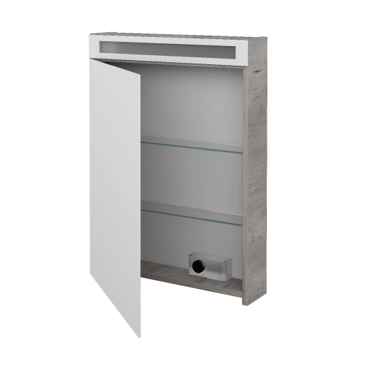 Jednodverová zrkadlová skrinka AIR GAOE 60 