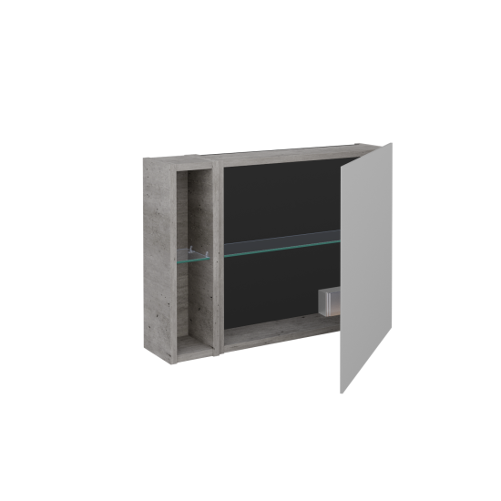 Jednodverová zrkadlová skrinka AVANTI GAEOL 70  - N01 Biela lesk