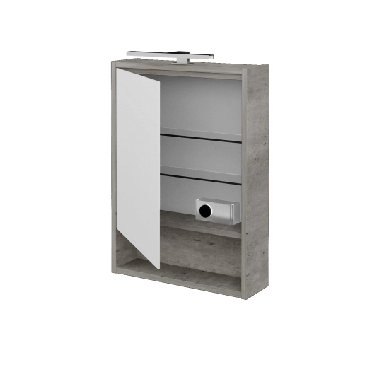 Jednodverová zrkadlová skrinka FOCUS GAOE 50 