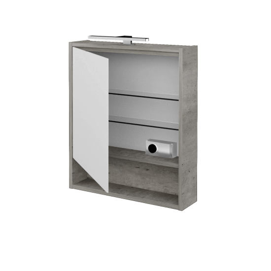 Jednodverová zrkadlová skrinka FOCUS GAOE 60 