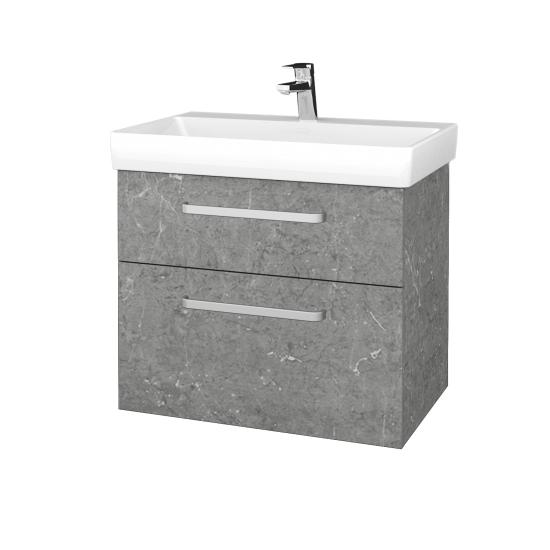 Koupelnová skříňka PROJECT SZZ2 70  - D01 Beton - Úchytka T01 - N07 Stone