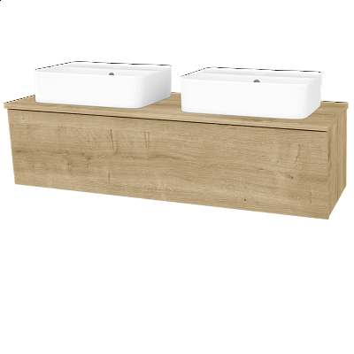 Kúpeľňová skriňa INVENCE SZZ 125 (2 umývadlá Joy 2) 