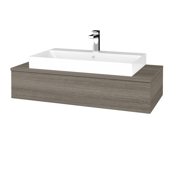 Kúpeľňová skrinka MODULE SZZ 100 umývadlo Glance - D03 Cafe - D25 Teak - Nie
