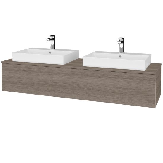 Kúpeľňová skrinka MODULE SZZ12 160 umývadlo Glance - D03 Cafe - D27 Cognac - Nie