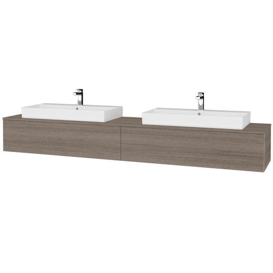 Kúpeľňová skrinka MODULE SZZ12 240 umývadlo Glance - D03 Cafe - D26 Ontario - Nie