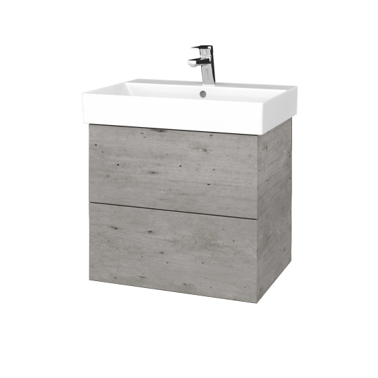 Kúpeľňová skrinka VARIANTE SZZ2 60 umývadlo Glance - D01 Betón - M05 Béžová mat
