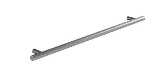 Nábytková úchytka T02 – brúsený nikel, rozteč 320 mm 