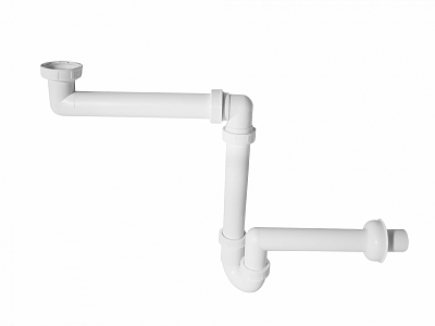 Nábytkový sifón DN40 - plast 