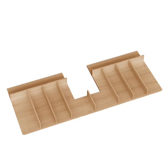 Priečinky do hornej zásuvky E100 - hranaty vyrez 