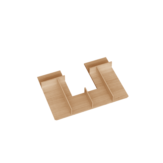 Priečinky do hornej zásuvky E60 - hranaty vyrez 