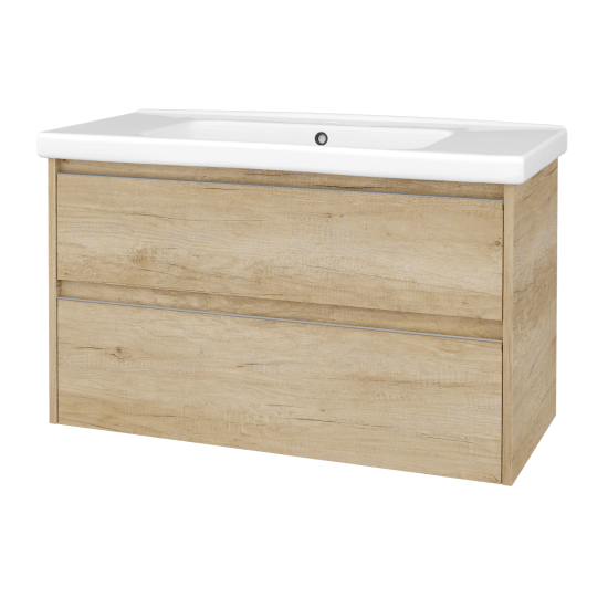 Skrinka pod umývadlo BONO SZZ2 100 (umývadlo Harmonia)  - N01 Biela lesk - N01 Biela lesk