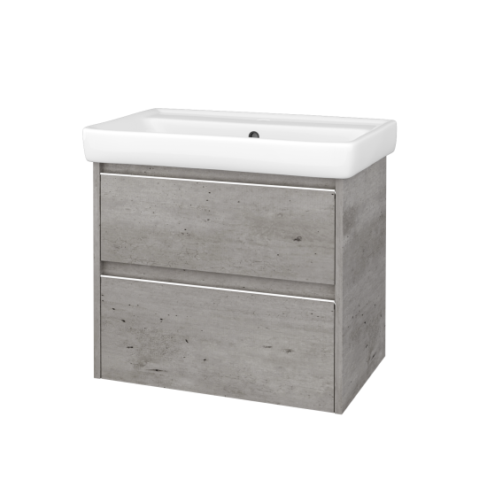 Skrinka pod umývadlo BONO SZZ2 70  - N01 Biela lesk - N01 Biela lesk