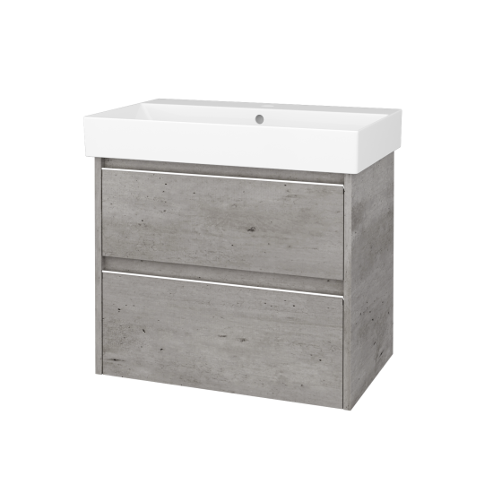 Skrinka pod umývadlo BONO SZZ2 70  - N01 Biela lesk - N01 Biela lesk