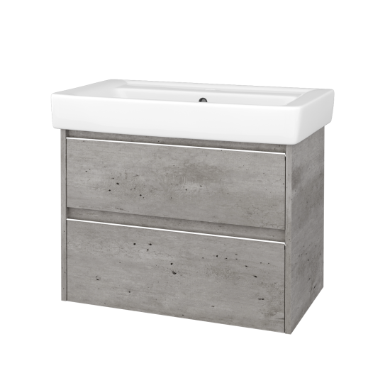 Skrinka pod umývadlo BONO SZZ2 80  - N01 Biela lesk - N01 Biela lesk