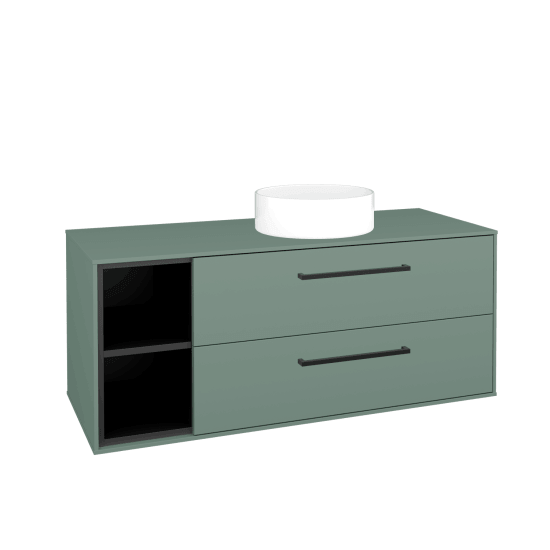 Skrinka pod umývadlo KVADRO SZZ2O2L 120  - M18 Mint mat - Úchytka T06 - M18 Mint mat