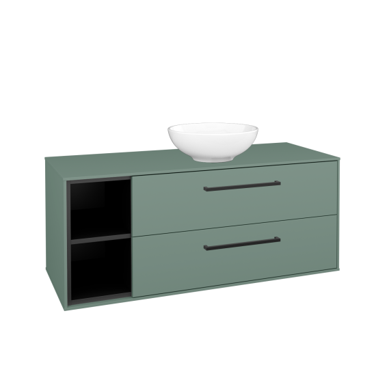 Skrinka pod umývadlo KVADRO SZZ2O2L 120  - M18 Mint mat - Úchytka T06 - M18 Mint mat