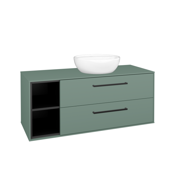 Skrinka pod umývadlo KVADRO SZZ2O2L 120  - M18 Mint mat - Úchytka T06 - M18 Mint mat