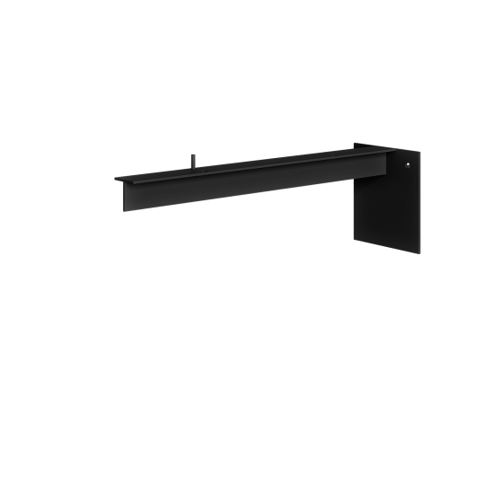 Skrytá konzola (40 cm) - čierna 