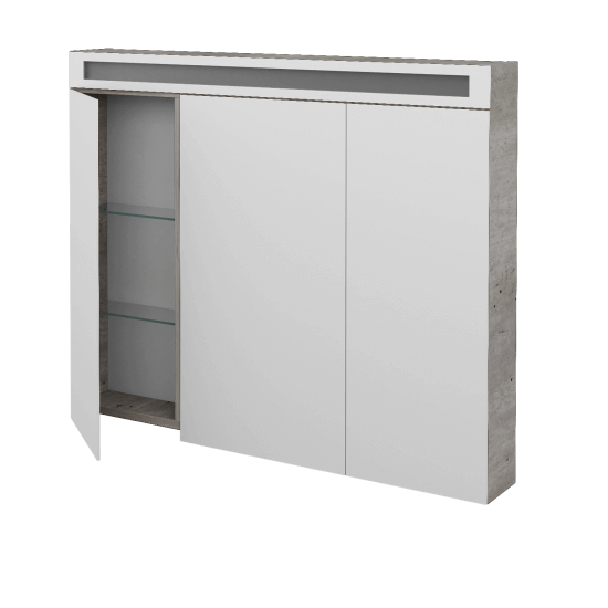 Trojdverová zrkadlová skrinka AIR GA3OE 100 