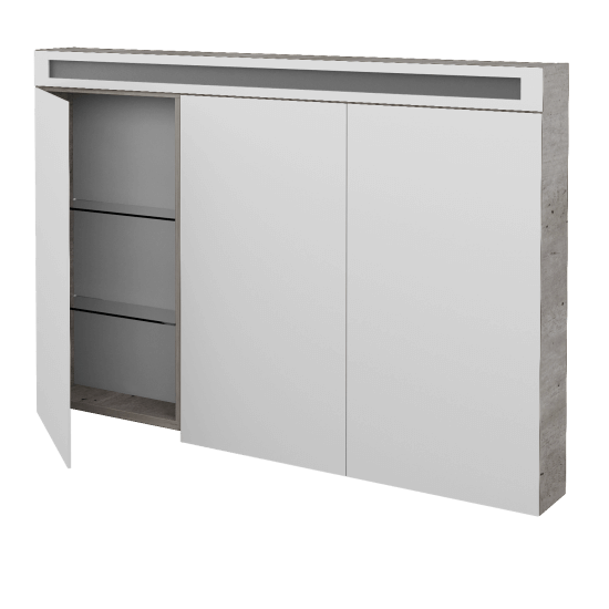 Trojdverová zrkadlová skrinka MAX GA3O 120 