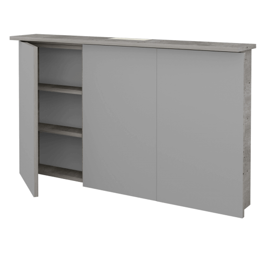 Trojdverová zrkadlová skrinka SANI GA3O 120 