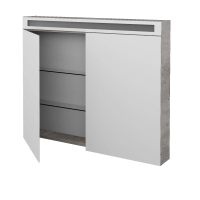 Dvojdverová zrkadlová skrinka AIR GA2OE 100 